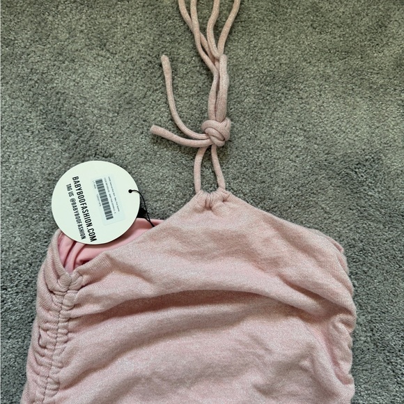 Babyboo Fashion NWT Valencia Pink Sparkle & Ruched Skirt or Maxi Dress - Picture 5 of 6